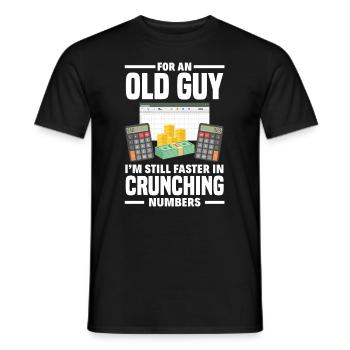 Funny Tax Advisor Accountant Gift - Men's T-Shirt - black - Front - AI Model Male 178 light (178cm)