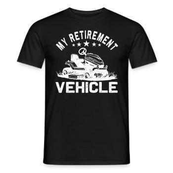 Drôle de jardinier pour les tondeuses de course - T-shirt homme - noir - Devant - AI Model Male 178 light (178cm)
