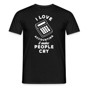 Drôle de cadeau comptable de conseiller fiscal - T-shirt homme - noir - Devant - AI Model Male 178 light (178cm)