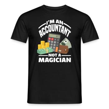 Drôle de cadeau comptable de conseiller fiscal - T-shirt homme - noir - Devant - AI Model Male 178 light (178cm)