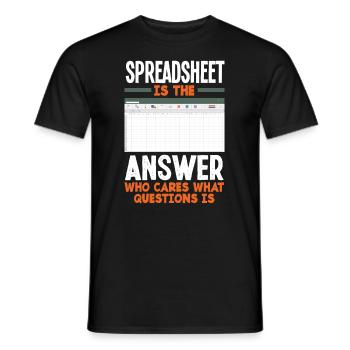 Drôle de cadeau comptable de conseiller fiscal - T-shirt homme - noir - Devant - AI Model Male 178 light (178cm)