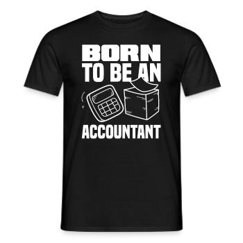 Drôle de cadeau comptable de conseiller fiscal - T-shirt homme - noir - Devant - AI Model Male 178 light (178cm)