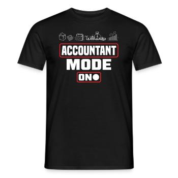 Drôle de cadeau comptable de conseiller fiscal - T-shirt homme - noir - Devant - AI Model Male 178 light (178cm)