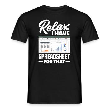 Drôle de cadeau comptable de conseiller fiscal - T-shirt homme - noir - Devant - AI Model Male 178 light (178cm)