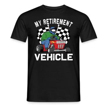 Retraite de garde de course de pelouse drôle - T-shirt homme - noir - Devant - AI Model Male 178 light (178cm)