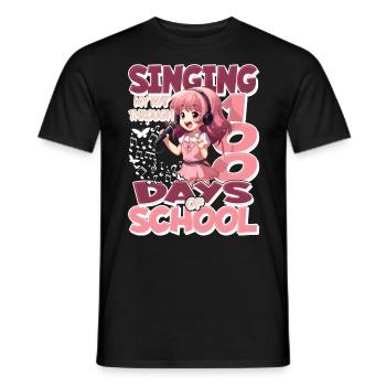100. Tag Der Schulgesundkostüm 100 Schultage - Männer T-Shirt - Schwarz - Vorne - AI Model Male 178 light (178cm)