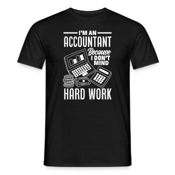 Drôle de cadeau comptable de conseiller fiscal - T-shirt homme - noir - Devant - AI Model Male 178 light (178cm)