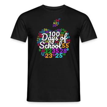 100. Tag Des Schulanlegeskostüms 100 Schultage - Männer T-Shirt - Schwarz - Vorne - AI Model Male 178 light (178cm)