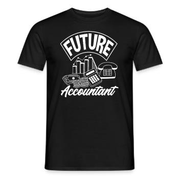 Drôle de cadeau comptable de conseiller fiscal - T-shirt homme - noir - Devant - AI Model Male 178 light (178cm)