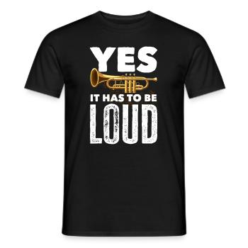 Trompete Trompeter Trompeten Spieler - Männer T-Shirt - Schwarz - Vorne - AI Model Male 178 light (178cm)