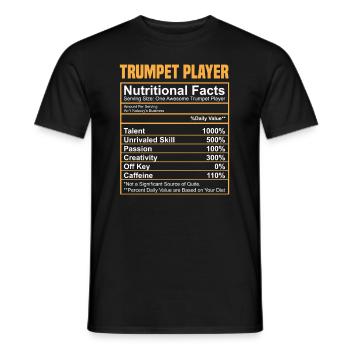 Trumpet Trumpeter Trumpet Player - Men's T-Shirt - black - Front - AI Model Male 178 light (178cm)
