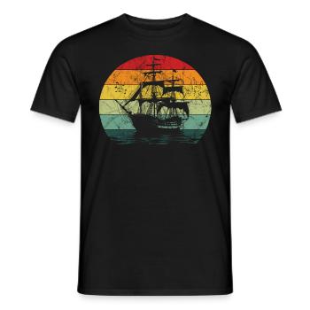 Conception de chant de mer pour les proches tout en chantant - T-shirt homme - noir - Devant - AI Model Male 178 light (178cm)