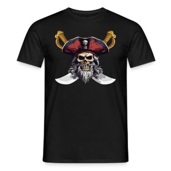 Conception de chant de mer pour les proches tout en chantant - T-shirt homme - noir - Devant - AI Model Male 178 light (178cm)