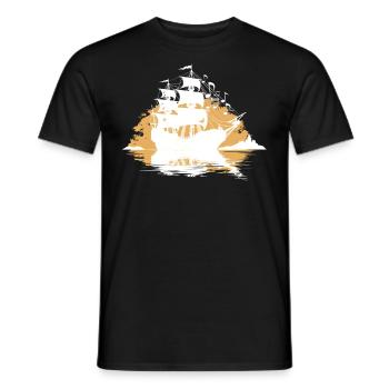Sea Shanty Design pour les proches tout en chantant - T-shirt homme - noir - Devant - AI Model Male 178 light (178cm)