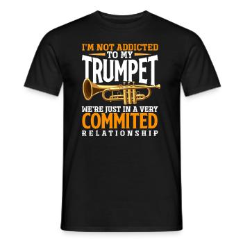 Trumpet Trumpeter Trumpet Player - Men's T-Shirt - black - Front - AI Model Male 178 light (178cm)