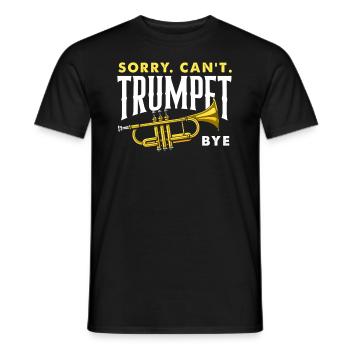 Trumpet Trumpeter Trumpet Player - Men's T-Shirt - black - Front - AI Model Male 178 light (178cm)