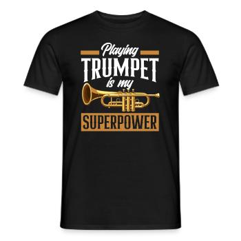 Trompete Trompeter Trompeten Spieler - Männer T-Shirt - Schwarz - Vorne - AI Model Male 178 light (178cm)