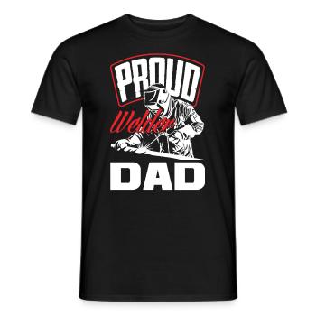 Funny Welder Gift - Men's T-Shirt - black - Front - AI Model Male 178 light (178cm)