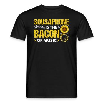 Funny Sousaphone Brass Band Player Marschband - Männer T-Shirt - Schwarz - Vorne - AI Model Male 178 light (178cm)