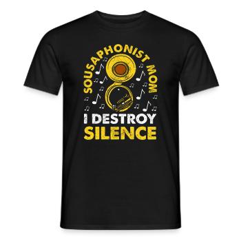 Funny Sousaphone Brass Band Player Marschband - Männer T-Shirt - Schwarz - Vorne - AI Model Male 178 light (178cm)