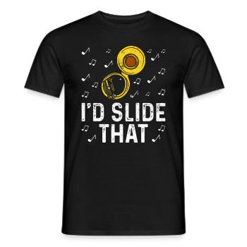 Funny Sousaphone Brass Band Player Marschband - Männer T-Shirt - Schwarz - Vorne - AI Model Male 178 light (178cm)