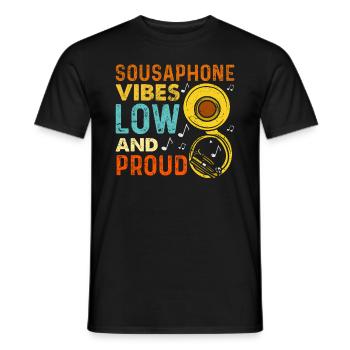 Funny Sousaphone Brass Band Player Marschband - Männer T-Shirt - Schwarz - Vorne - AI Model Male 178 light (178cm)