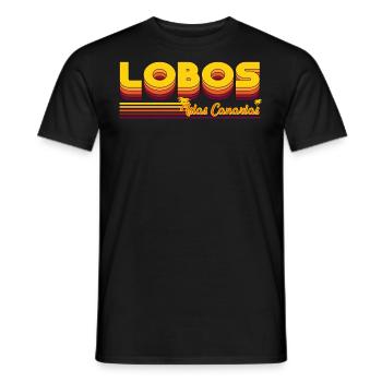 Lobos Kanarische Insel Design - Männer T-Shirt - Schwarz - Vorne - AI Model Male 178 light (178cm)