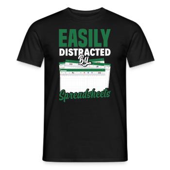 Drôle de cadeau comptable de conseiller fiscal - T-shirt homme - noir - Devant - AI Model Male 178 light (178cm)