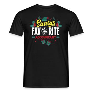 Funny Tax Advisor Accountant Gift - Men's T-Shirt - black - Front - AI Model Male 178 light (178cm)