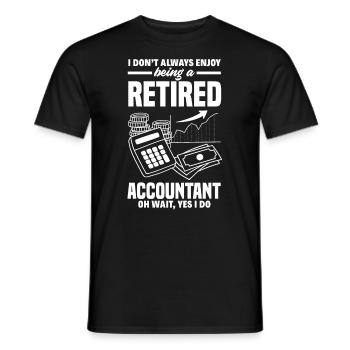 Drôle de cadeau comptable de conseiller fiscal - T-shirt homme - noir - Devant - AI Model Male 178 light (178cm)