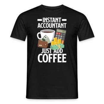 Drôle de comptable Cadeau de comptable - T-shirt homme - noir - Devant - AI Model Male 178 light (178cm)