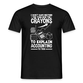 Drôle de cadeau comptable de conseiller fiscal - T-shirt homme - noir - Devant - AI Model Male 178 light (178cm)
