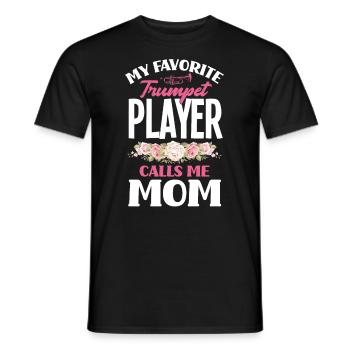 Trompete Trompeter Trompeten Spieler - Männer T-Shirt - Schwarz - Vorne - AI Model Male 178 light (178cm)