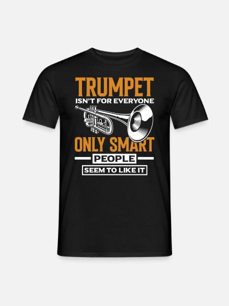 Trompete Trompeter Trompeten Spieler - Männer T-Shirt - Schwarz