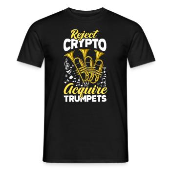 Trompete Trompeter Trompeten Spieler - Männer T-Shirt - Schwarz - Vorne - AI Model Male 178 light (178cm)