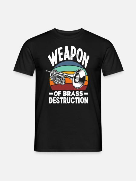 Trompete Trompeter Trompeten Spieler - Männer T-Shirt - Schwarz