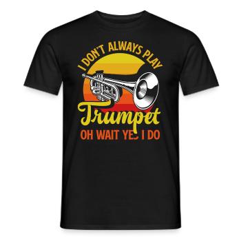 Trumpet Trumpeter Trumpet Player - Men's T-Shirt - black - Front - AI Model Male 178 light (178cm)