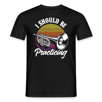 Trompete Trompeter Trompeten Spieler - Männer T-Shirt - Schwarz - Vorne - AI Model Male 178 light (178cm)