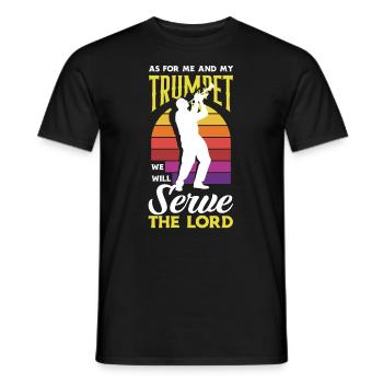 Trompete Trompeter Trompeten Spieler - Männer T-Shirt - Schwarz - Vorne - AI Model Male 178 light (178cm)