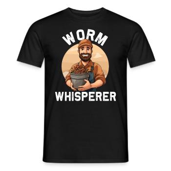 Ver de terre - Cultivateurs de vers - Compétences de ferme de vers - T-shirt homme - noir - Devant - AI Model Male 178 light (178cm)