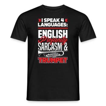 Trompete Trompeter Trompeten Spieler - Männer T-Shirt - Schwarz - Vorne - AI Model Male 178 light (178cm)