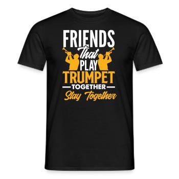 Trompete Trompeter Trompeten Spieler - Männer T-Shirt - Schwarz - Vorne - AI Model Male 178 light (178cm)