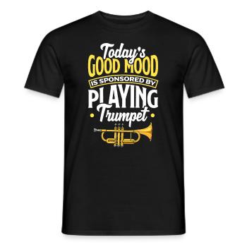 Trumpet Trumpeter Trumpet Player - Men's T-Shirt - black - Front - AI Model Male 178 light (178cm)