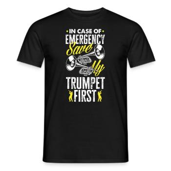 Trompete Trompeter Trompeten Spieler - Männer T-Shirt - Schwarz - Vorne - AI Model Male 178 light (178cm)