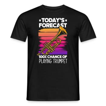 Trompete Trompeter Trompeten Spieler - Männer T-Shirt - Schwarz - Vorne - AI Model Male 178 light (178cm)