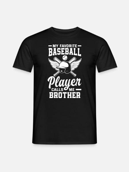 Funny Baseball - Men's T-Shirt - black