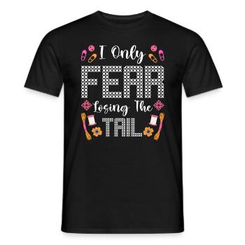 Aiguille à broder au point de croix amusant, points de croix - T-shirt homme - noir - Devant - AI Model Male 178 light (178cm)
