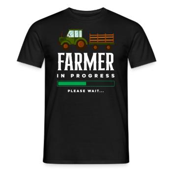 Lustiges Bauer Bauernhof Landwirt Geschenk - Männer T-Shirt - Schwarz - Vorne - AI Model Male 178 light (178cm)