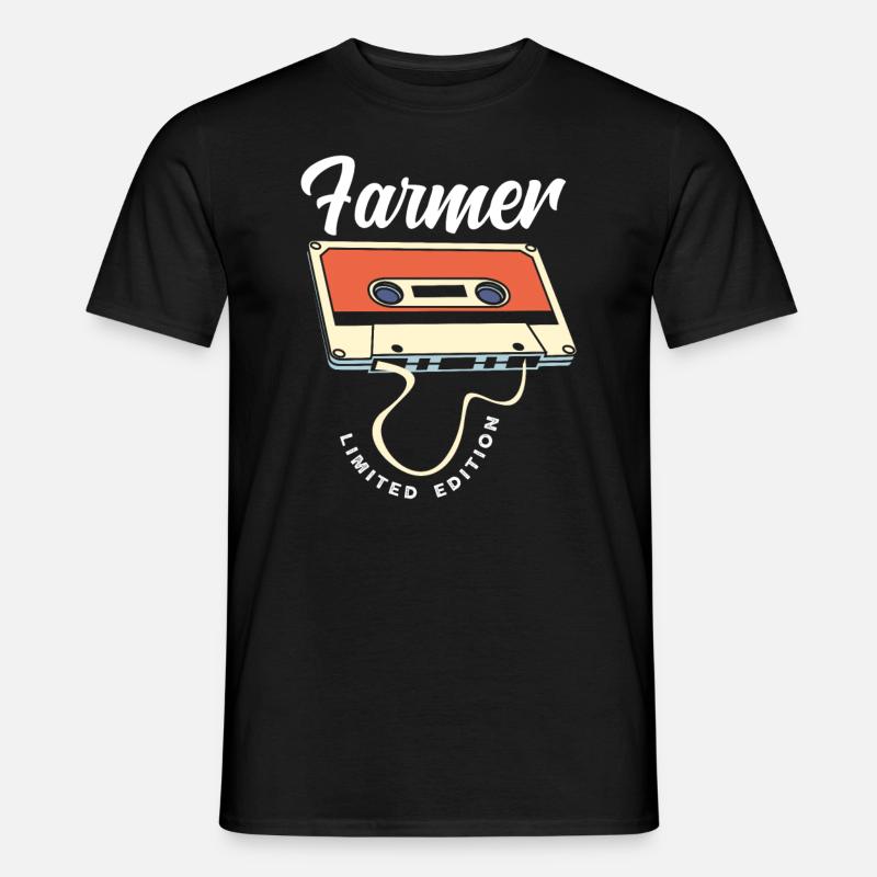 Lustiges Bauer Bauernhof Landwirt Geschenk - Männer T-Shirt - Schwarz