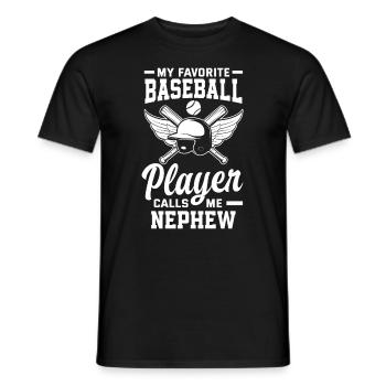Lustiger Baseball - Männer T-Shirt - Schwarz - Vorne - AI Model Male 178 light (178cm)